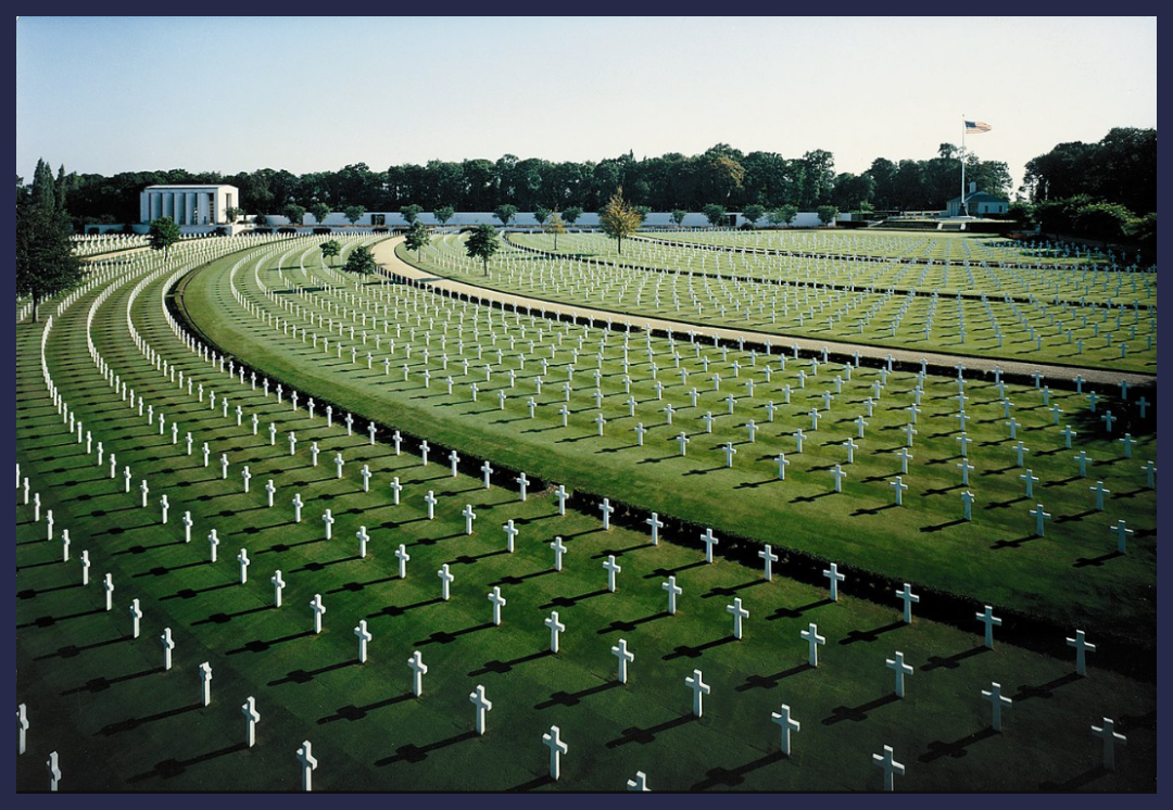 Cambridge Cemetery in England, Dedicated land of Cambridge College in honour of the American Air Corp Lives Lost in W W 2, photo.